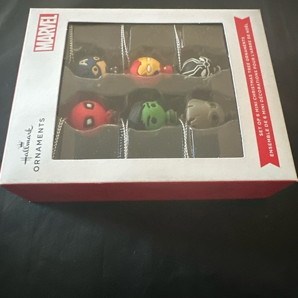 New Marvel Hallmark Mini Christmas Tree Ornaments Set of 6 NIB - Picture 4 of 6
